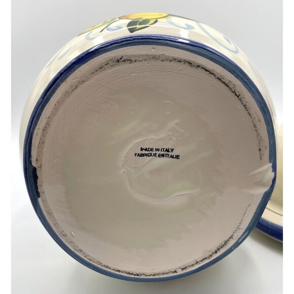 Di Camillo Biscotti 1920 Jar Hand Painted 13" Tuscany Italy Lemons MINT Conditio - Picture 15 of 15